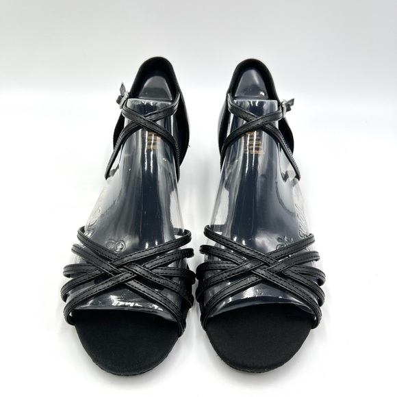 Bloch Womens S0806L Annabella Black Latin Dance Shoes Heels Size 8 NEW - Picture 3 of 15